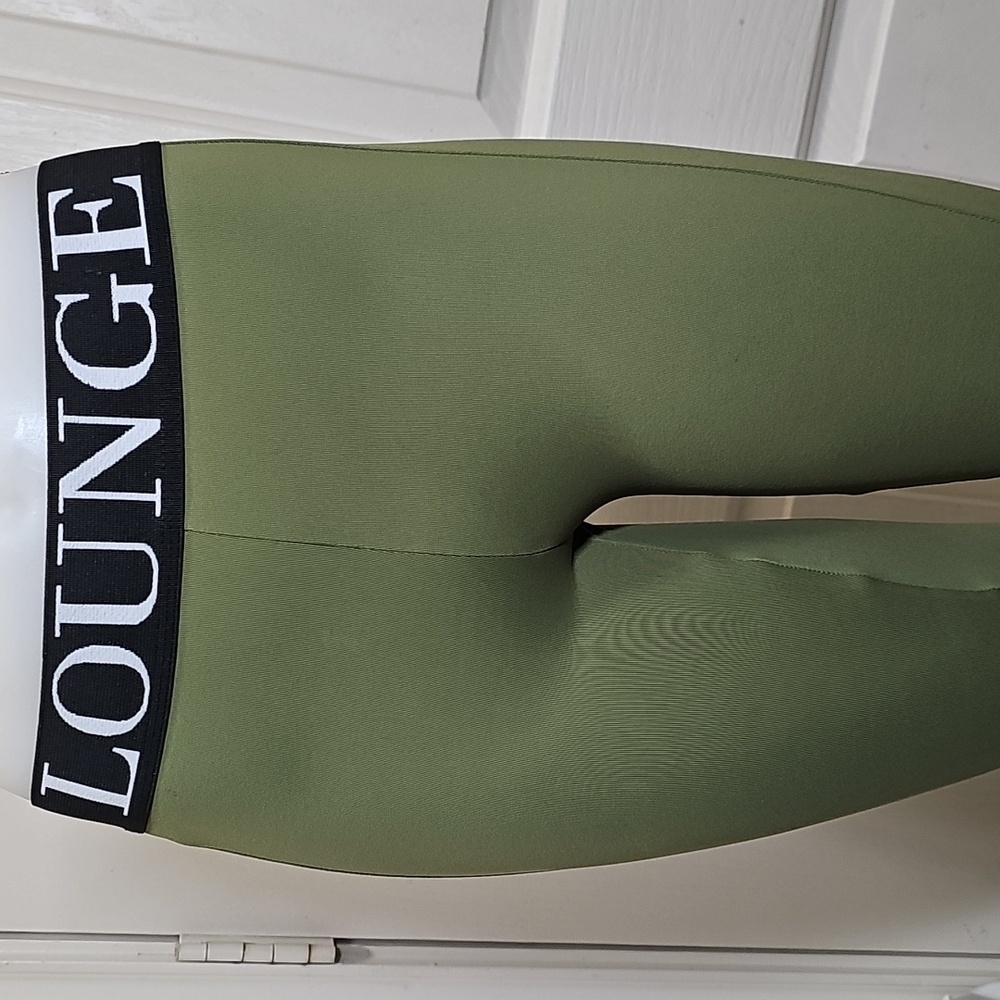 Lounge Olive Green Leggings - Picture 6 of 7